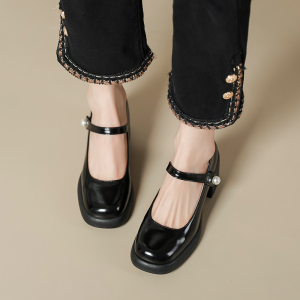 Retro Thick-soled Small Leather Shoes Women's 2025